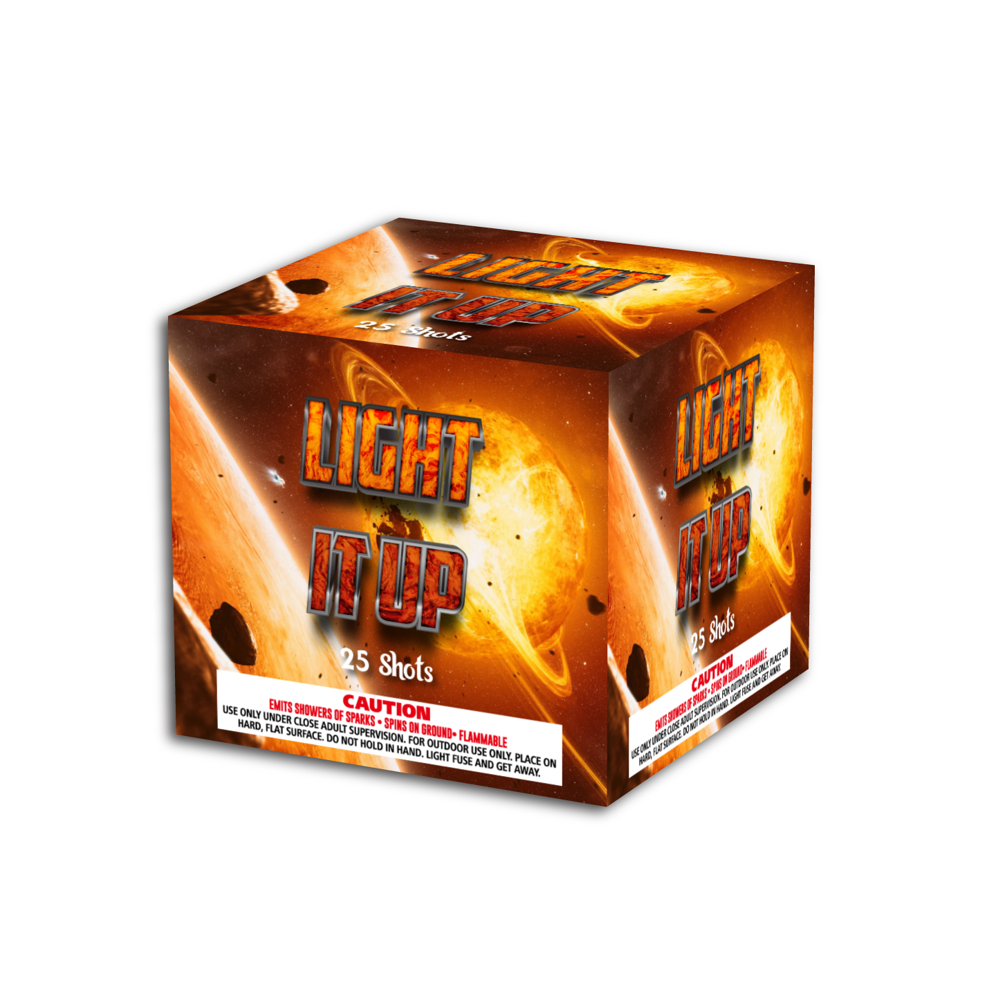 LIGHT IT UP 25 SHOTS WITH 1.2" TUBE
