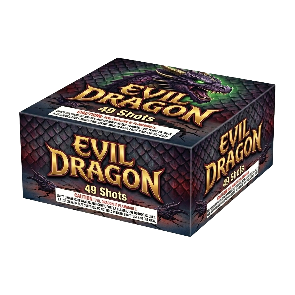 EVIL DRAGON 49 SHOTS WITH 0.5" TUBE