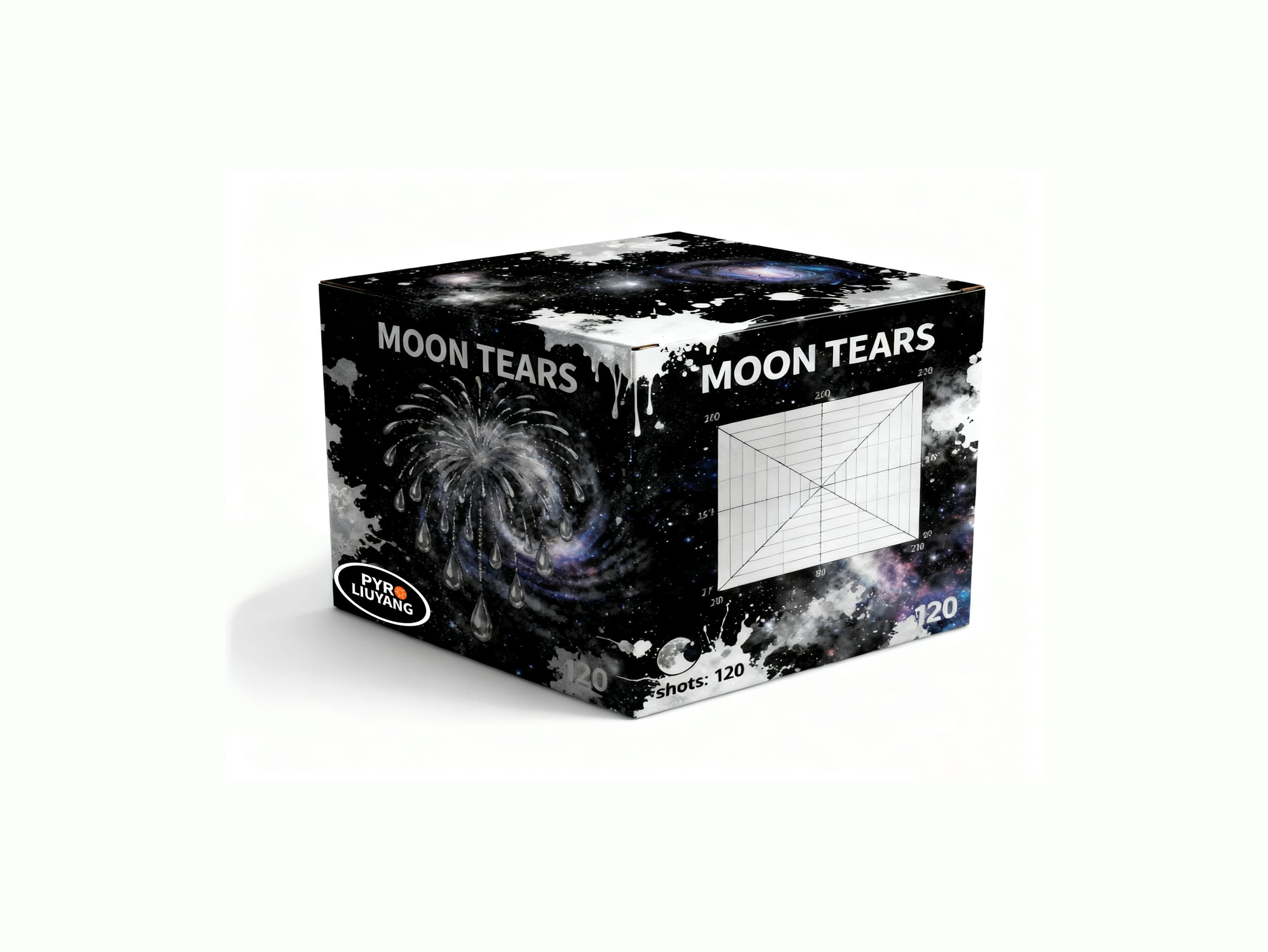 MOON TEARS 120 SHOTS WITH 1.2" TUBE