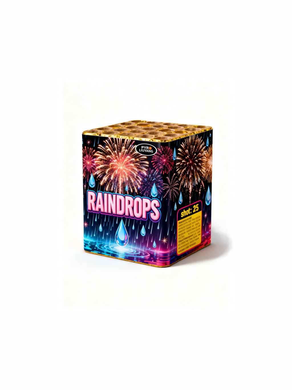 RAINDROPS 25 SCHÜSSE MIT 1,2"-ROHR 