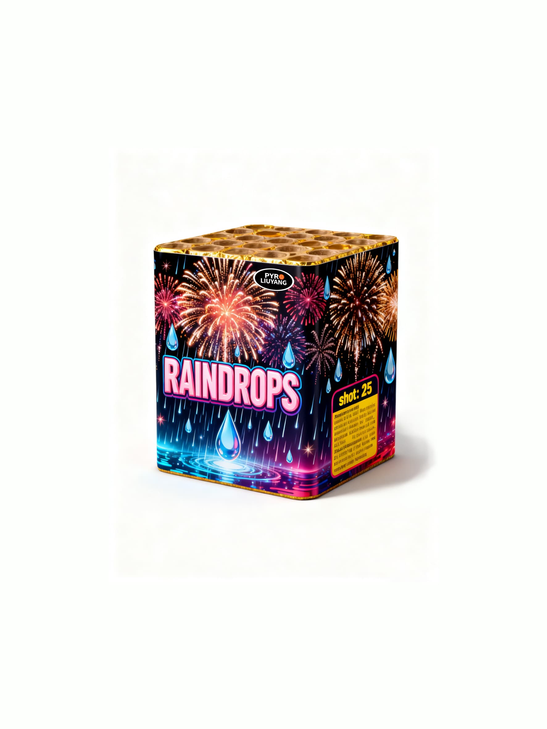 RAINDROPS 25 SCHÜSSE MIT 1,2"-ROHR 
