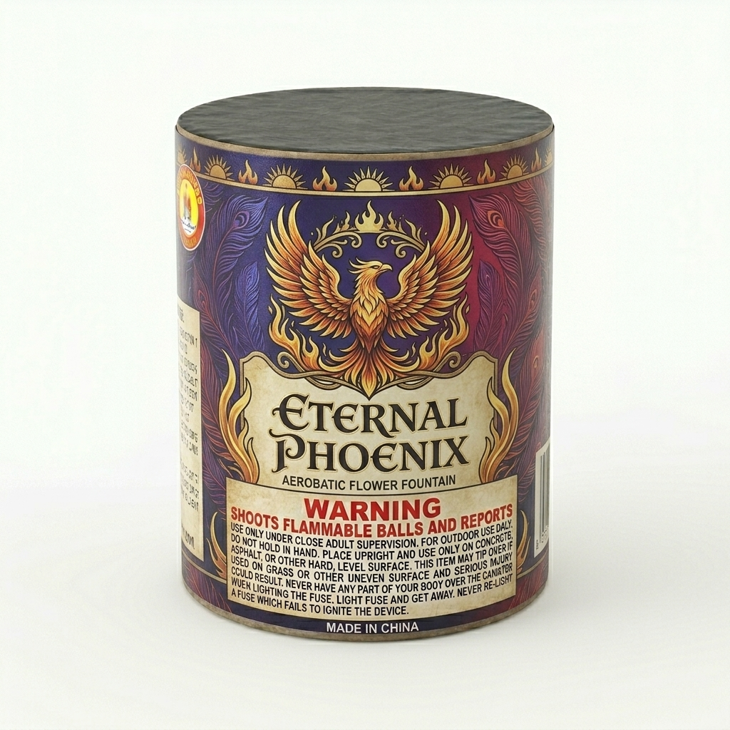 ETERNAL PHOENIX 0.7"/0.8" TUBE 70S FOUNTAINS