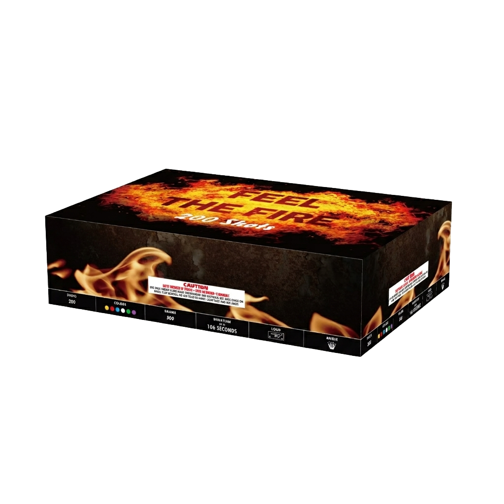 FEEL THE FIRE 200 SCHUSS MIT 1.2" ROHR