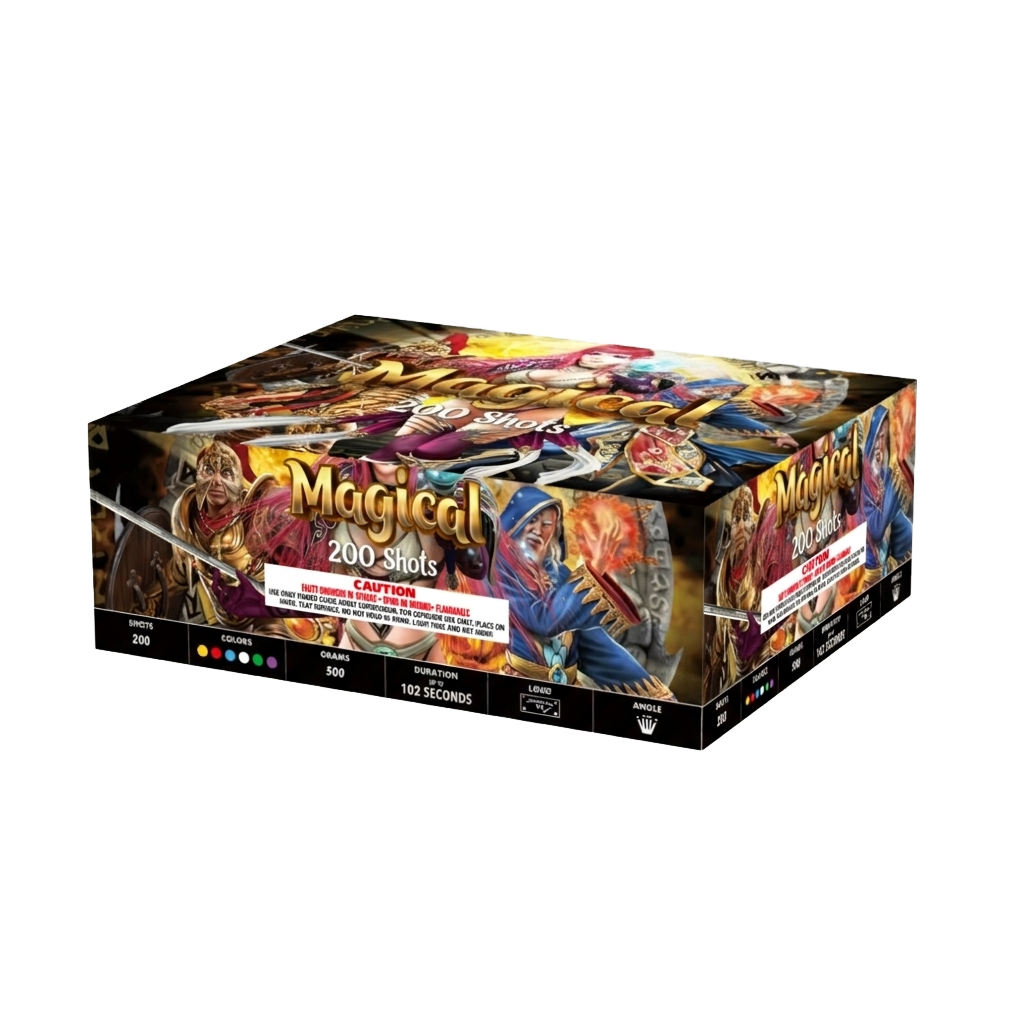 MAGICAL 200 SHOTS WITH 1.2" TUBE